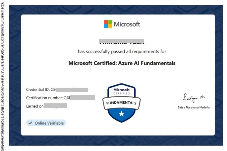 Prompt Engineering Certification from Microsoft AI Fundamentals